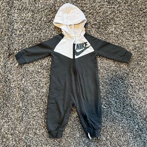 9mo Nike Baby Black and Gray One Piece